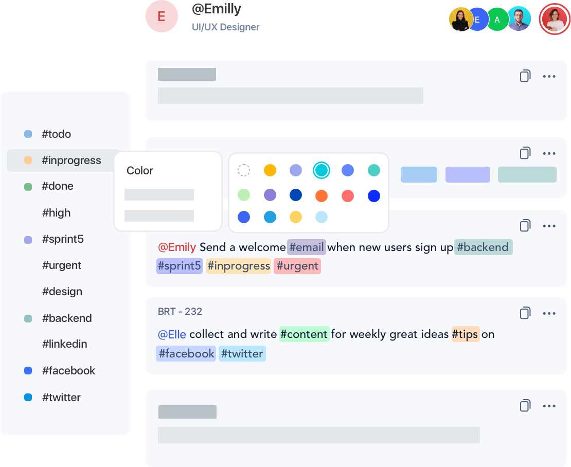 Ambra tag colors